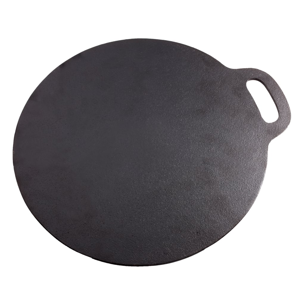 10.5 In. Cast Iron Comal Griddle And Crepe Pan, Seasoned, Victoria Round  With