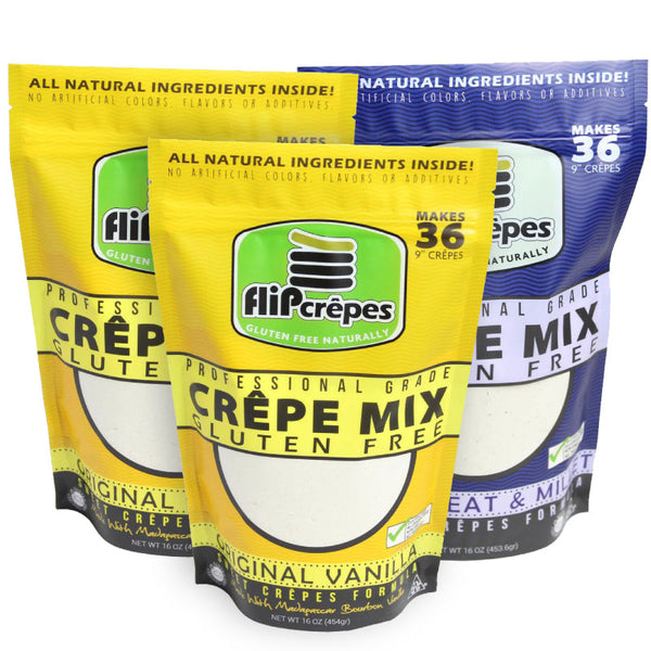 Box of 3 Gluten Free Crêpe & Pancake Mix Bundle